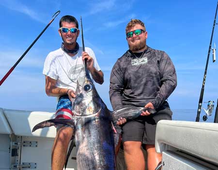 Catching trophy swordfish 