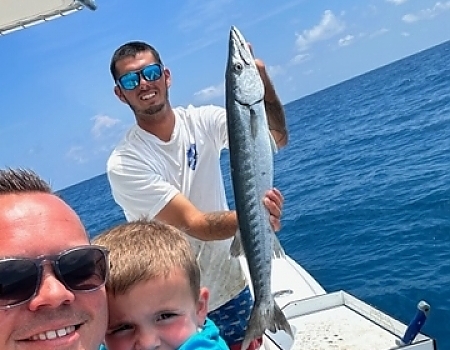 Father Son family fishing trip