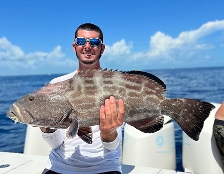 Bottom fishing the tavernier reefs for black grouper