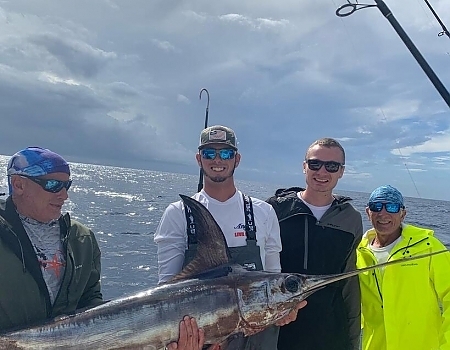 Swordfishing in rough weather off islamorada